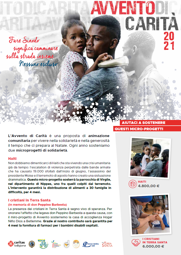 Locandina Avvento di Carità 2021